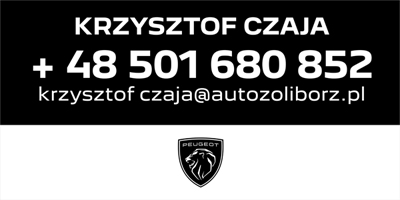 Krzysztof Czaja Peugeot AutoŻoliborz Warszawa Rudnickiego 3 tel. +48 501 680 852